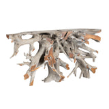 Tiga Light Natural Teak Root Console Table CVFDR1019 Crestview Collection