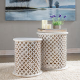 Tail Lake Accent Table Set CVFNR401 Crestview Collection