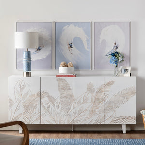 Seaside Four-Door Sideboard CVFNR4546 Crestview Collection