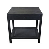 Barbados Black Cane End Table