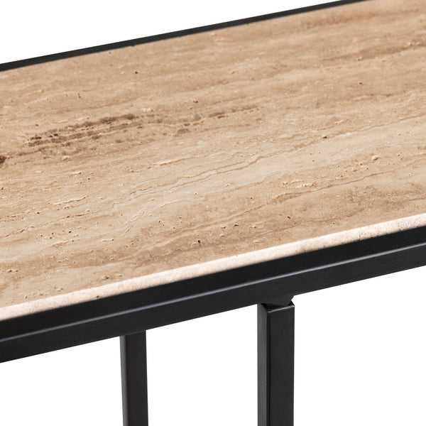 Crosby Travertine Console Table CVFNR4595 Crestview Collection