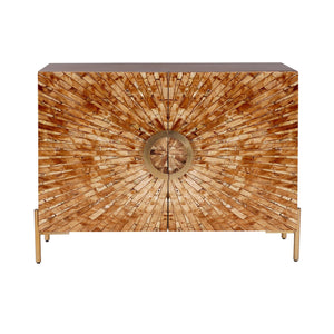 Safari Bone Inlay Two-Door Cabinet CVFNR4596 Crestview Collection