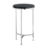 Obsidian Marble Accent Table