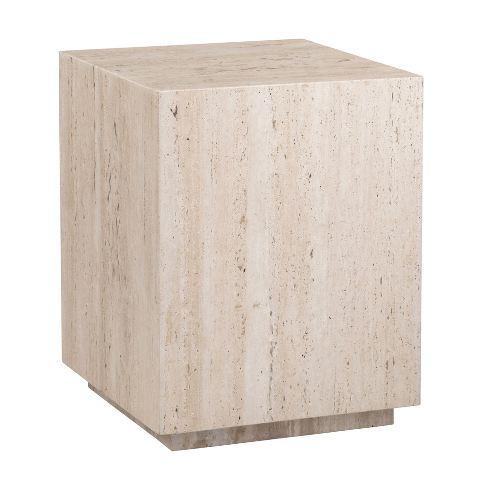 Palermo Travertine End Table CVFNR4641 Crestview Collection