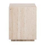 Palermo Travertine End Table CVFNR4641 Crestview Collection