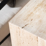 Palermo Travertine End Table CVFNR4641 Crestview Collection