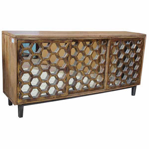 Bengal Manor Honeycomb Sideboard CVFNR475 Crestview Collection