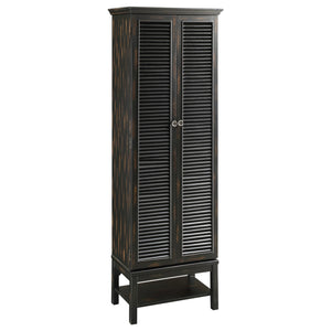 Wilmington Louvered Door Tall Cabinet CVFZR1271 Crestview Collection