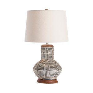 Monterey Tribal Motif Table Lamp CVIDZA065 Crestview Collection