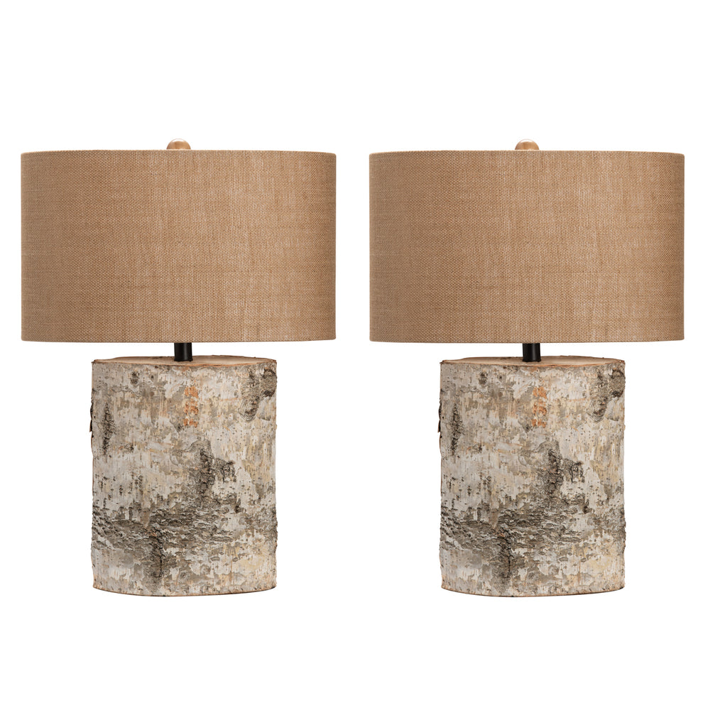 Birch Wood Table Lamp CVLY1913 Crestview Collection