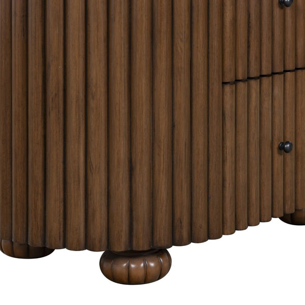 Safavieh Rosalisa Single Bathroom Vanity with Marble Top Integrated Ceramic Sink Walnut Wood Cabinet 36 inches CVN1002A-36