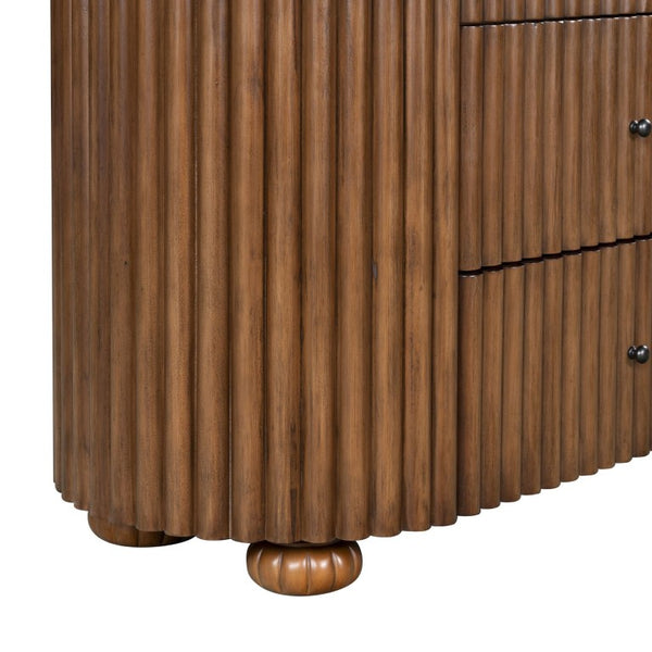 Safavieh Rosalisa Single Bathroom Vanity with Marble Top Integrated Ceramic Sink Walnut Wood Cabinet 48 inches CVN1002A-48