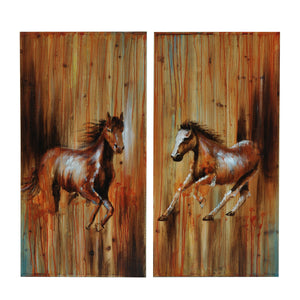 Full Gallop 1 & 2 Wall Art CVTOP1955 Crestview Collection