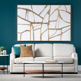 Gold Lines Wall Art CVTOP3238 Crestview Collection