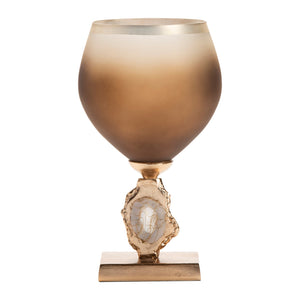 Esme Vase with Wrapped Agate Accents CVTZNP010S Crestview Collection