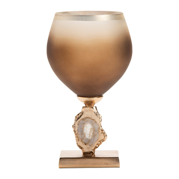 Esme Vase with Wrapped Agate Accents CVTZNP010S Crestview Collection