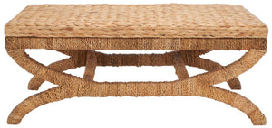 Safavieh CAYCEE Waterhyacinth Coffee Table - Hand-Woven Natural Design for Boho, Coastal & Modern Decor CWK2003A