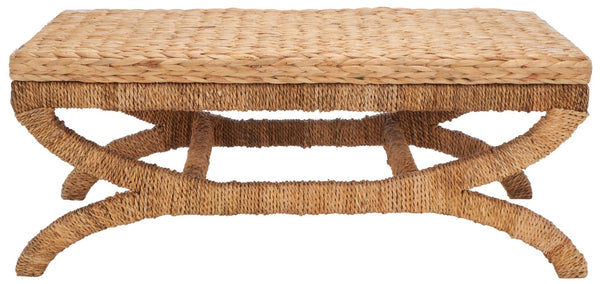 Safavieh CAYCEE Waterhyacinth Coffee Table - Hand-Woven Natural Design for Boho, Coastal & Modern Decor CWK2003A