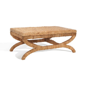 Safavieh CAYCEE Waterhyacinth Coffee Table - Hand-Woven Natural Design for Boho, Coastal & Modern Decor CWK2003A