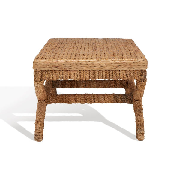Safavieh CAYCEE Waterhyacinth Coffee Table - Hand-Woven Natural Design for Boho, Coastal & Modern Decor CWK2003A