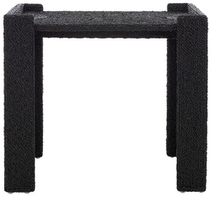 Safavieh WYNIMA Sea Grass Accent Table - Stylish, Durable Design Perfect for Living Rooms and Bedrooms Black CWK2008A