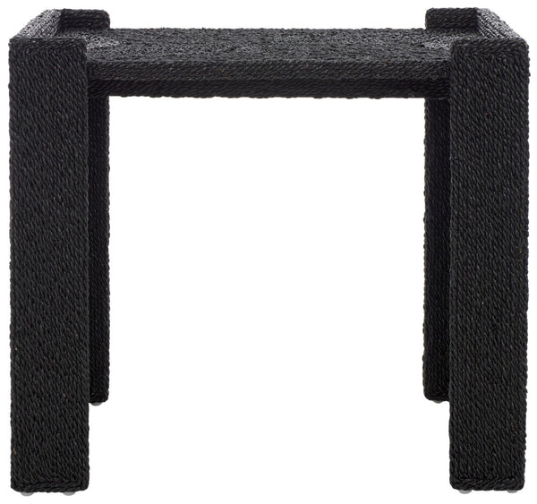 Safavieh WYNIMA Sea Grass Accent Table - Stylish, Durable Design Perfect for Living Rooms and Bedrooms Black CWK2008A