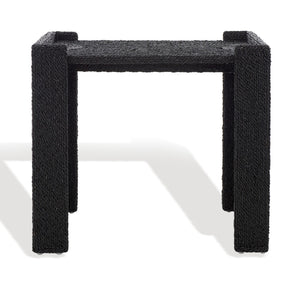 Safavieh WYNIMA Sea Grass Accent Table - Stylish, Durable Design Perfect for Living Rooms and Bedrooms Black CWK2008A