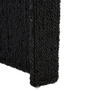 Safavieh WYNIMA Sea Grass Accent Table - Stylish, Durable Design Perfect for Living Rooms and Bedrooms Black CWK2008A