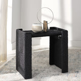 Safavieh Wynima Sea Grass Accent Table Black Wood / Seagrass / Metal CWK2008A