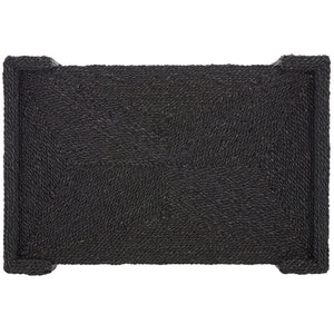 Safavieh WYNIMA Sea Grass Accent Table - Stylish, Durable Design Perfect for Living Rooms and Bedrooms Black CWK2008A