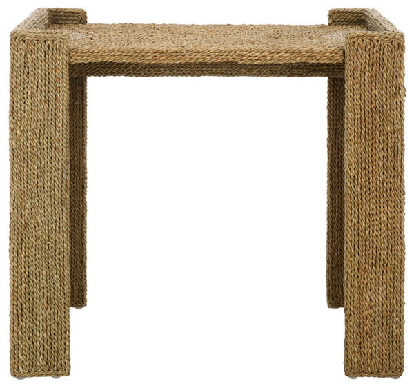 Safavieh WYNIMA Sea Grass Accent Table - Stylish, Durable Design Perfect for Living Rooms and Bedrooms Natural CWK2008B