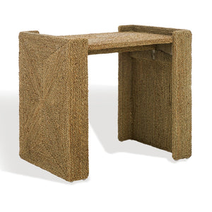 Safavieh WYNIMA Sea Grass Accent Table - Stylish, Durable Design Perfect for Living Rooms and Bedrooms Natural CWK2008B