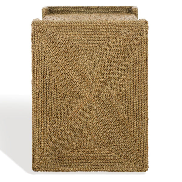 Safavieh WYNIMA Sea Grass Accent Table - Stylish, Durable Design Perfect for Living Rooms and Bedrooms Natural CWK2008B