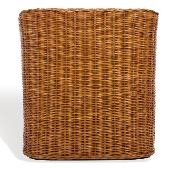 Safavieh SHARON Rattan Accent Chair - Cozy Beige Upholstered Armchair with Intricate Weave & Modern Comfort CWK2009A