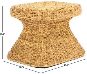Safavieh Caprianna Woven Waterhyacinth Accent Table Natural CWK2010A