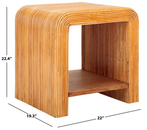Safavieh Dellabryn Rattan Accent Table Natural CWK2012A