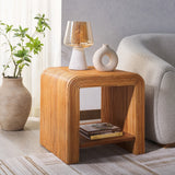 Safavieh Dellabryn Rattan Accent Table Natural CWK2012A