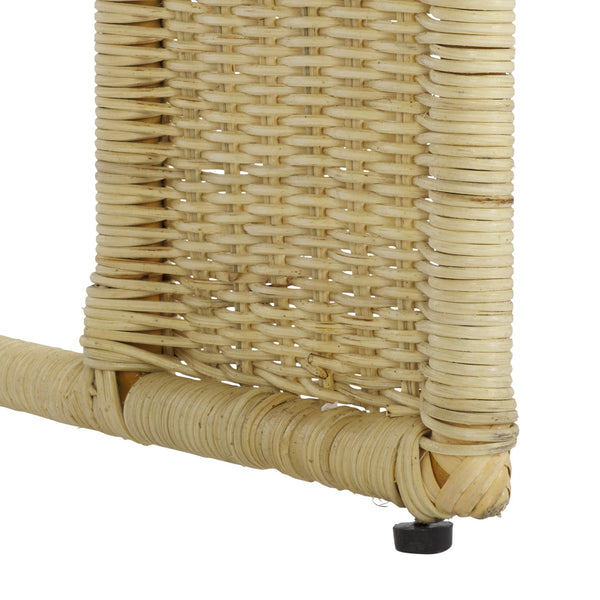 Safavieh Krystalina Rattan Dining Chair - Natural & White - Rustic Elegance Meets Modern Comfort For Your Home Natural ,White Rattan ,Iron ,Fabric ,Foam Cwk2018a