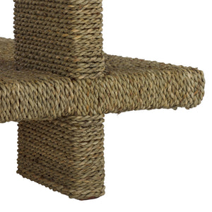 Safavieh Malta Woven Seagrass Coffee Table - Natural Elegance For Your Living Room & Unique Centerpiece Design Natural Seagrass ,Mahogany Wood Cwk2024a