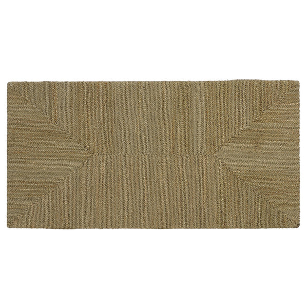Safavieh Malta Woven Seagrass Coffee Table - Natural Elegance For Your Living Room & Unique Centerpiece Design Natural Seagrass ,Mahogany Wood Cwk2024a