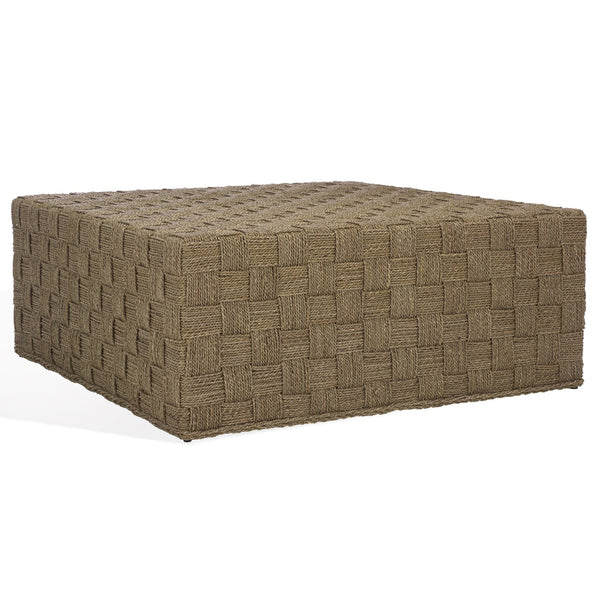 Safavieh Norabelle Square Woven Seagrass Coffee Table In Natural - Elegant Design For Modern & Classic Spaces Natural Seagrass ,Mahogany Wood Cwk2025a