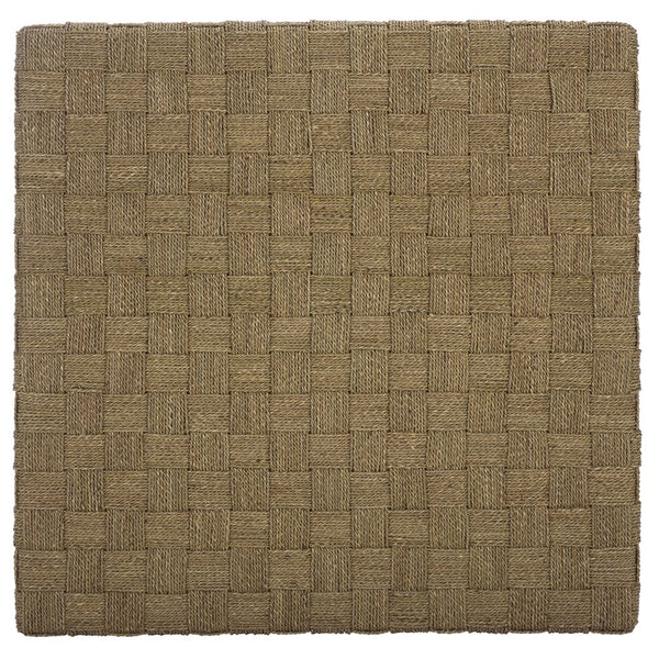 Safavieh Norabelle Square Woven Seagrass Coffee Table In Natural - Elegant Design For Modern & Classic Spaces Natural Seagrass ,Mahogany Wood Cwk2025a