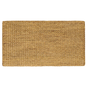 Larysa Handcrafted Abaca & Water Hyacinth Coffee Table — Rustic Modern Texture, Durable Wood Core