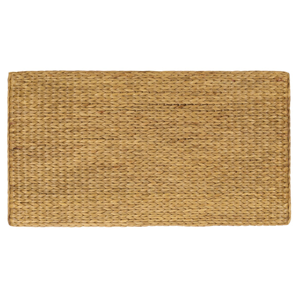 Larysa Handcrafted Abaca & Water Hyacinth Coffee Table — Rustic Modern Texture, Durable Wood Core