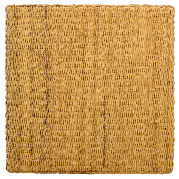 Safavieh Donovan Abaca Fiber Square Coffee Table Artisan Woven Natural Low Profile Living Room CWK2040A