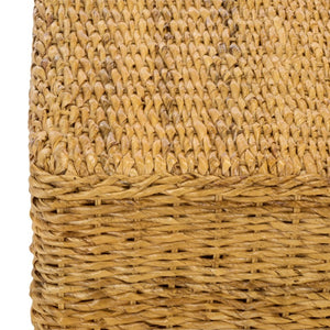 Safavieh Donovan Abaca Fiber Square Coffee Table Artisan Woven Natural Low Profile Living Room CWK2040A