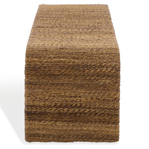 Safavieh Akina Handwoven Abaca Fiber Bench Solid Wood Frame Organic Coastal Entryway Accent CWK2041A