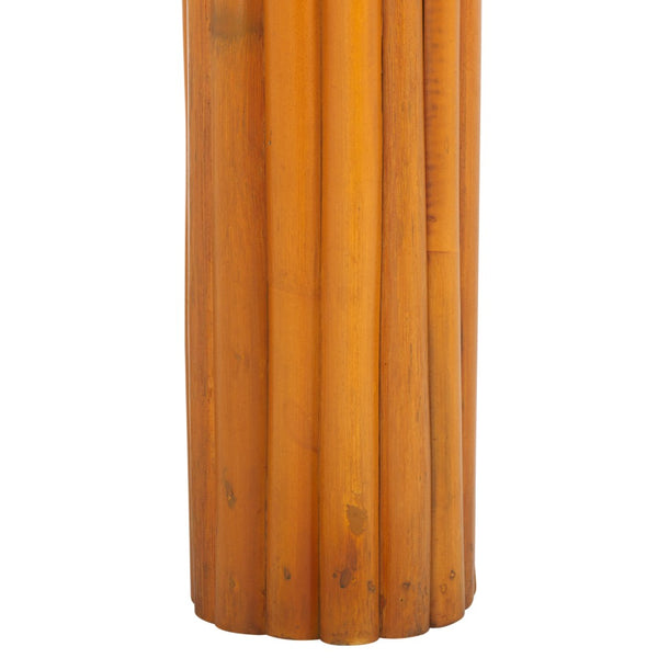 Safavieh BAYARD Rattan Round Accent Table - Stylish Natural Texture for Modern Living Spaces & Small Areas CWK3007A
