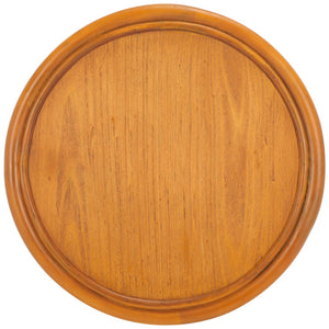 Safavieh BAYARD Rattan Round Accent Table - Stylish Natural Texture for Modern Living Spaces & Small Areas CWK3007A