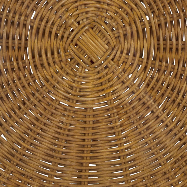 Safavieh HYLDA Round Rattan Accent Table - Stylish Natural Design for Living Room, Bedroom, or Patio Use CWK3011A